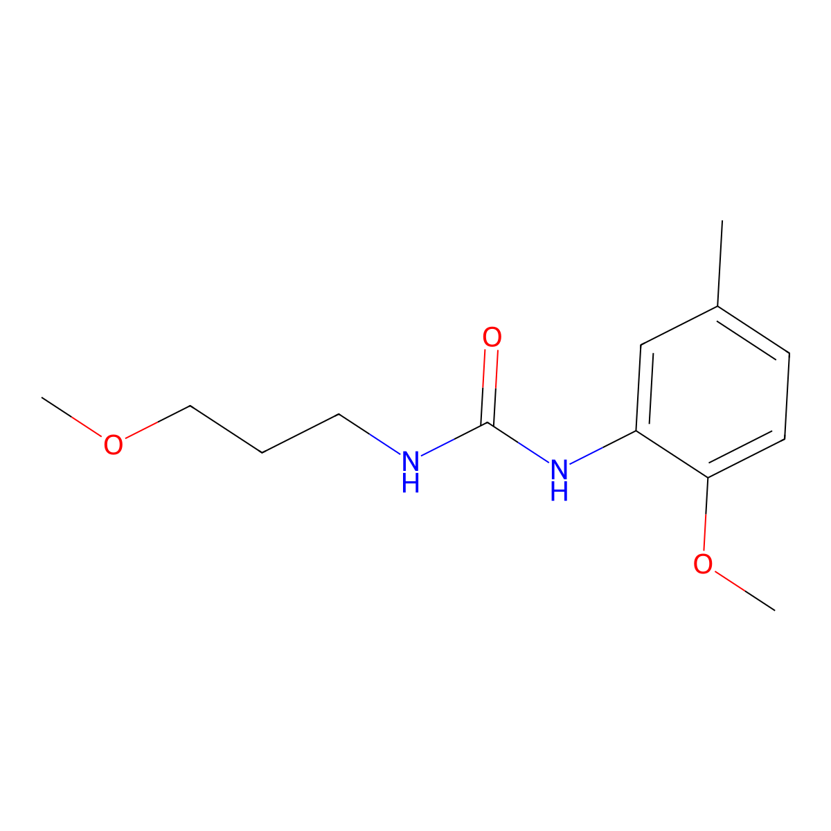 1-(2-Methoxy-5-methylphenyl)-3-(3-methoxypropyl)urea molecular structure, CAS 701945-25-7