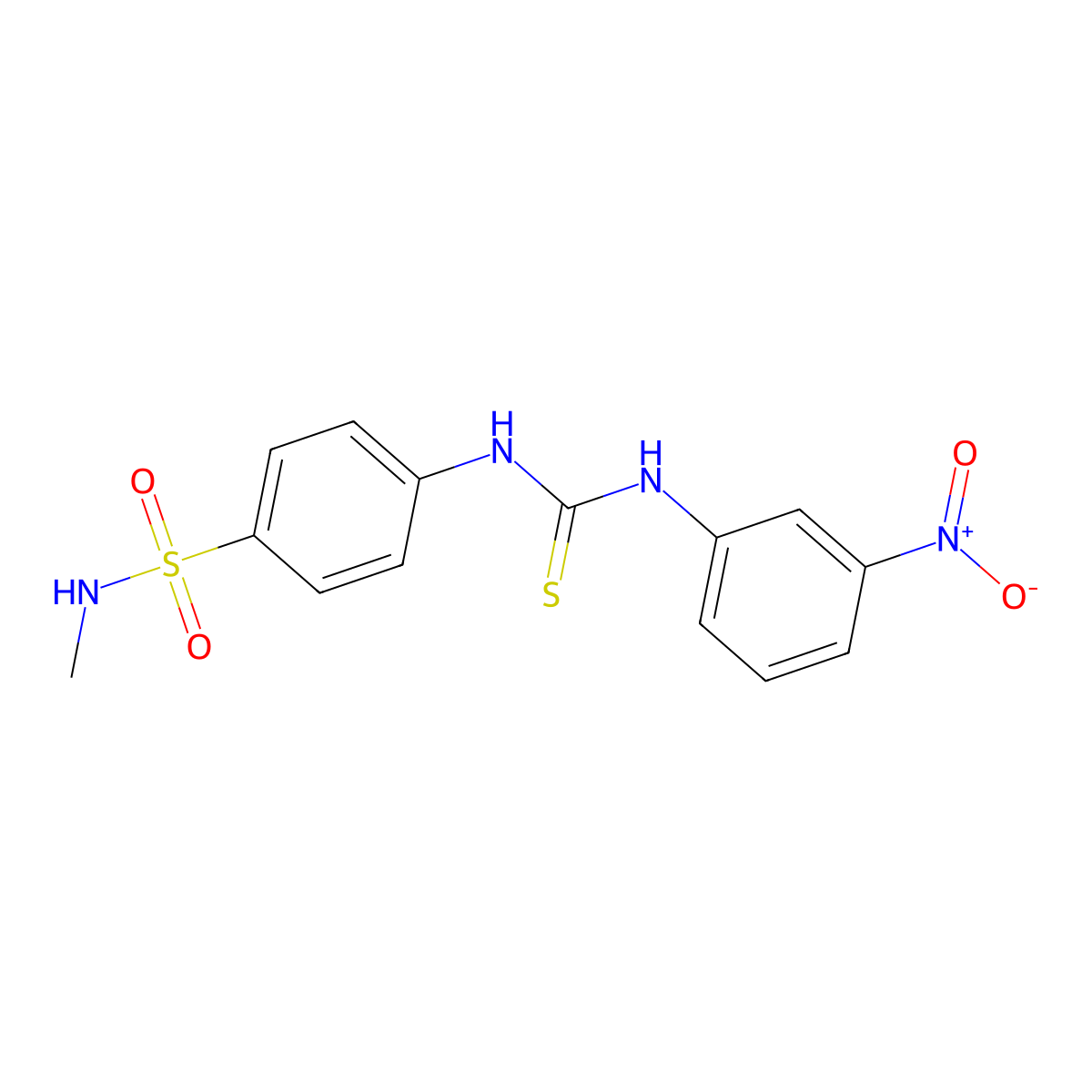 1-[4-(Methylsulfamoyl)phenyl]-3-(3-nitrophenyl)thiourea molecular structure, CAS 701945-38-2