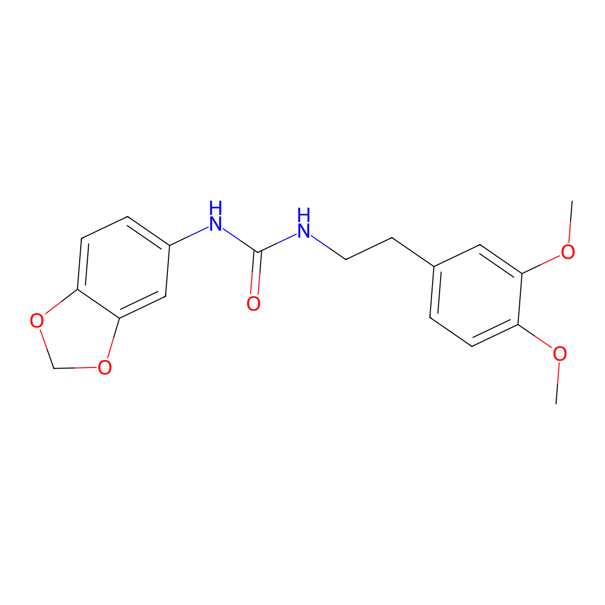 1-(1,3-Benzodioxol-5-yl)-3-[2-(3,4-dimethoxyphenyl)ethyl]urea molecular structure, CAS 701946-07-8