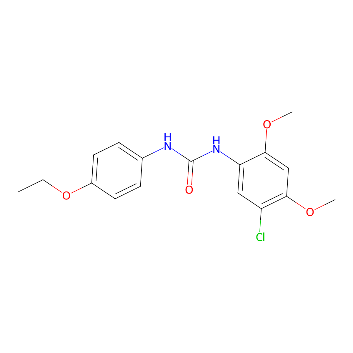 1-(5-Chloro-2,4-dimethoxyphenyl)-3-(4-ethoxyphenyl)urea molecular structure, CAS 701946-78-3