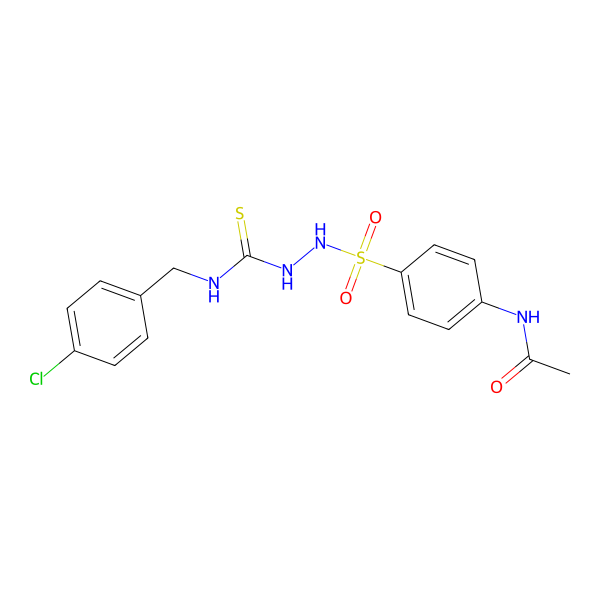 N-[4-[[(4-chlorophenyl)methylcarbamothioylamino]sulfamoyl]phenyl]acetamide molecular structure, CAS 701947-08-2