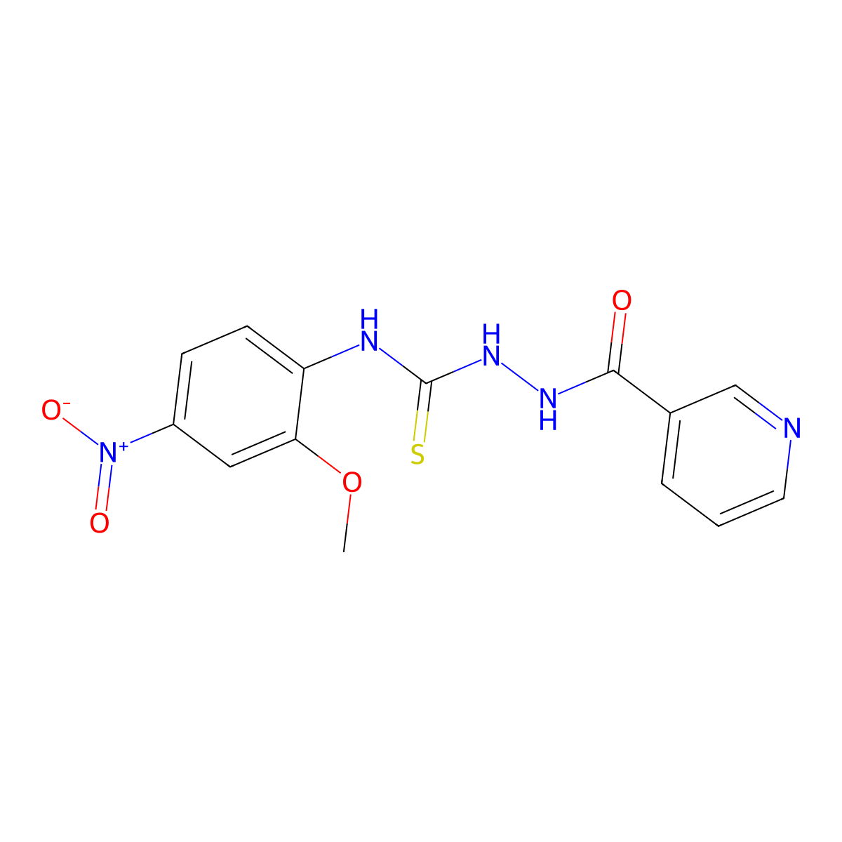 1-(2-Methoxy-4-nitrophenyl)-3-(pyridine-3-carbonylamino)thiourea molecular structure, CAS 701948-78-9