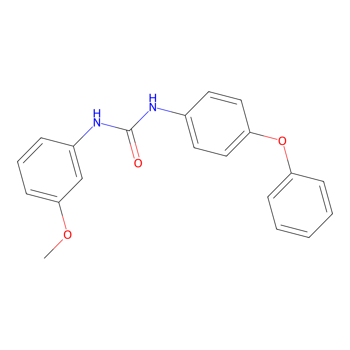 1-(3-Methoxyphenyl)-3-(4-phenoxyphenyl)urea molecular structure, CAS 701948-99-4