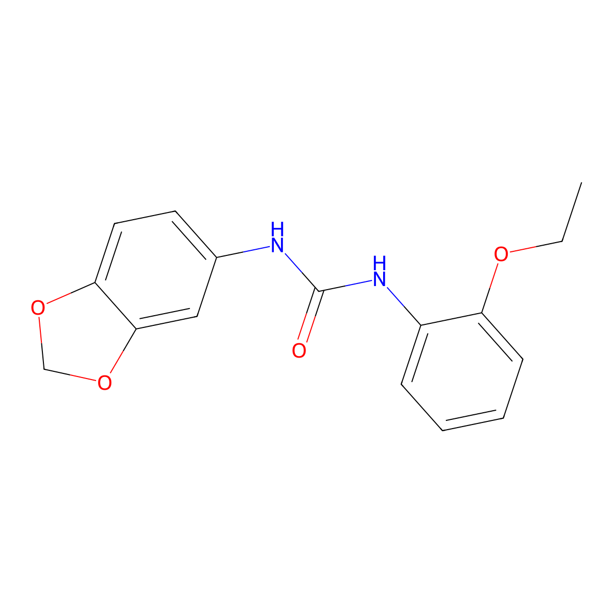 1-(1,3-Benzodioxol-5-yl)-3-(2-ethoxyphenyl)urea molecular structure, CAS 701949-42-0