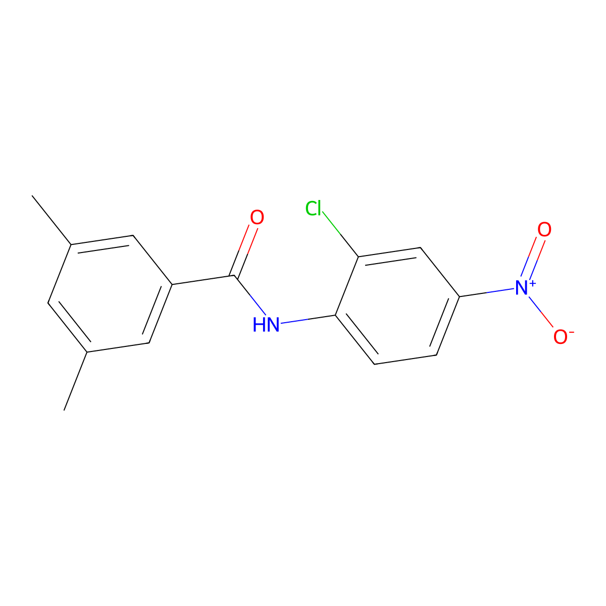 N-(2-chloro-4-nitrophenyl)-3,5-dimethylbenzamide molecular structure, CAS 701949-68-0
