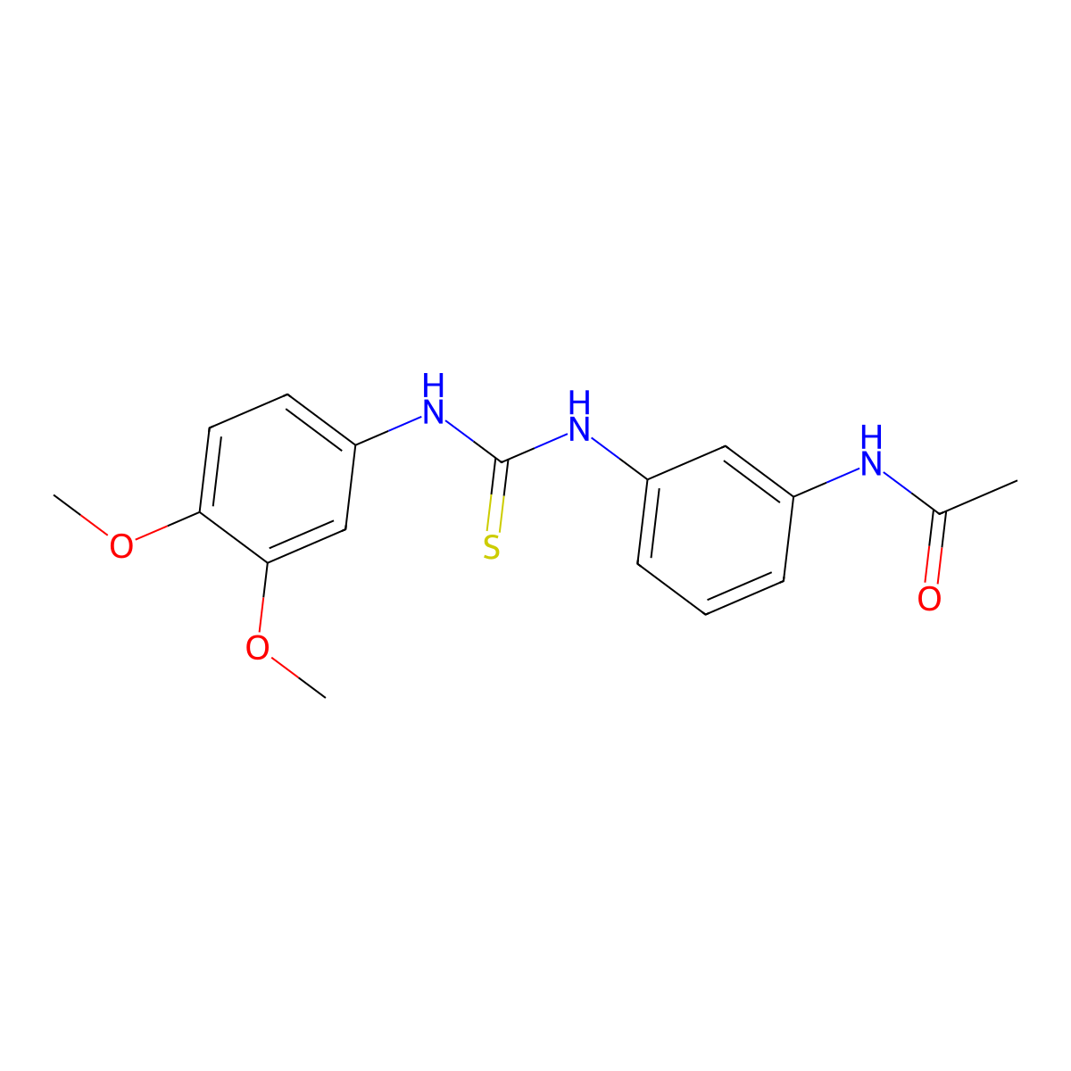 N-[3-[(3,4-dimethoxyphenyl)carbamothioylamino]phenyl]acetamide molecular structure, CAS 701950-70-1