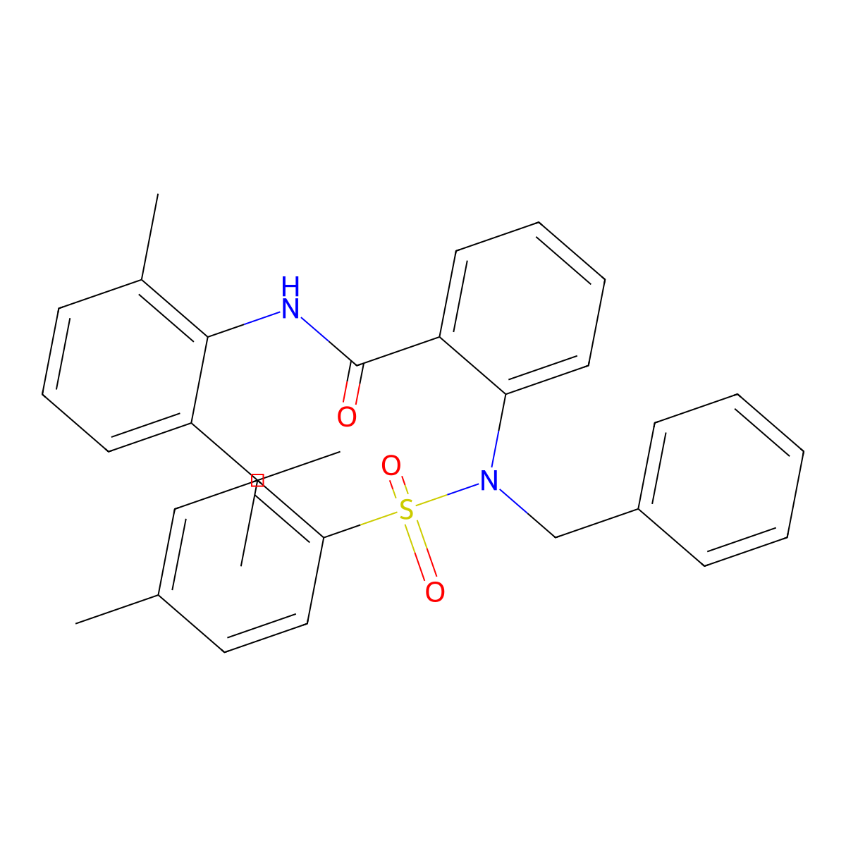 2-[benzyl-(4-methylphenyl)sulfonylamino]-N-(2-methyl-6-propan-2-ylphenyl)benzamide molecular structure, CAS 701951-18-0