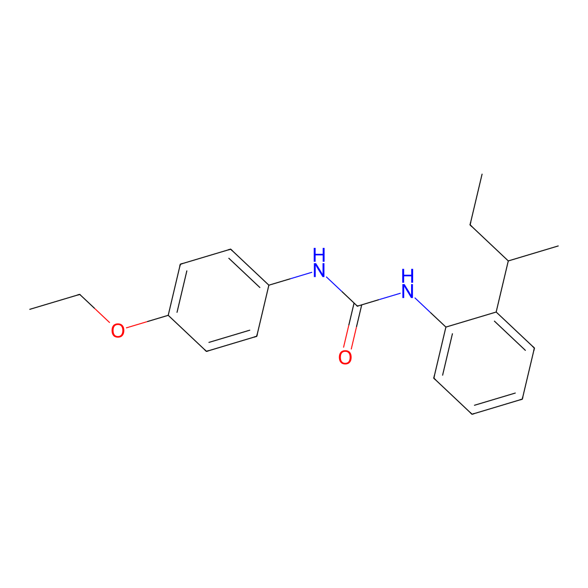 1-(2-Butan-2-ylphenyl)-3-(4-ethoxyphenyl)urea molecular structure, CAS 701952-02-5