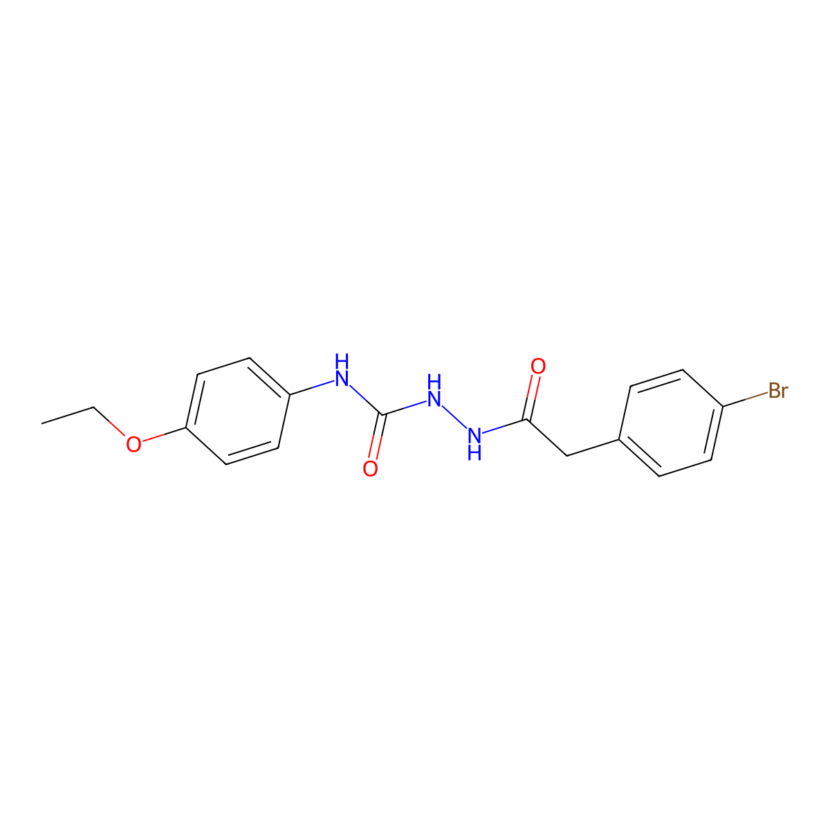 1-[[2-(4-Bromophenyl)acetyl]amino]-3-(4-ethoxyphenyl)urea molecular structure, CAS 701953-31-3