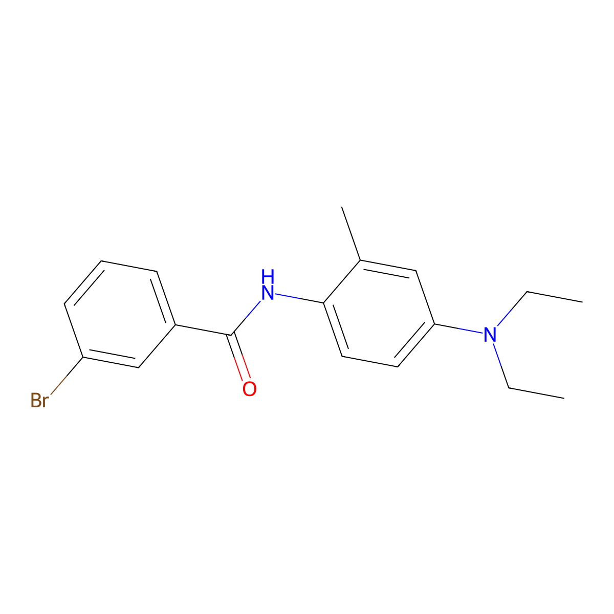 3-bromo-N-[4-(diethylamino)-2-methylphenyl]benzamide molecular structure, CAS 701953-86-8