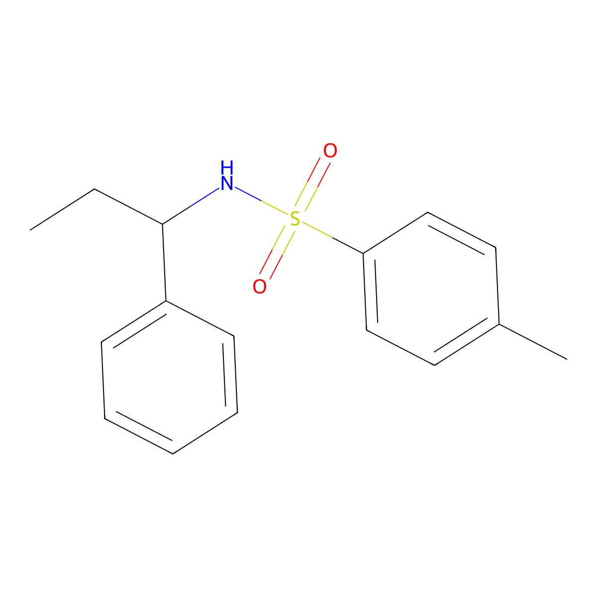 4-methyl-N-(1-phenylpropyl)benzenesulfonamide molecular structure, CAS 70197-09-0
