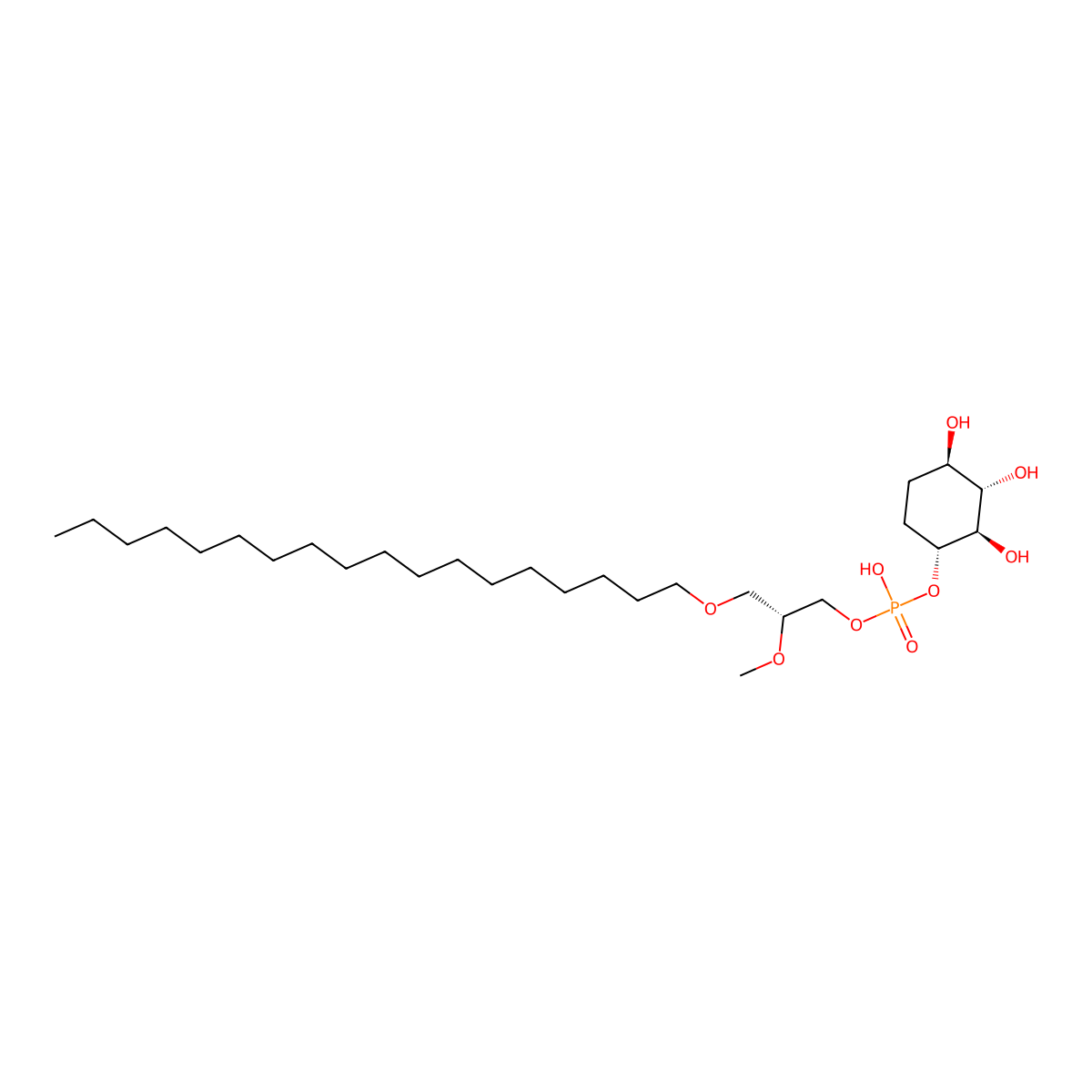 Phosphatidyl 1-(D-2,3-dideoxy-myo-inositol) molecular structure, CAS 701976-55-8
