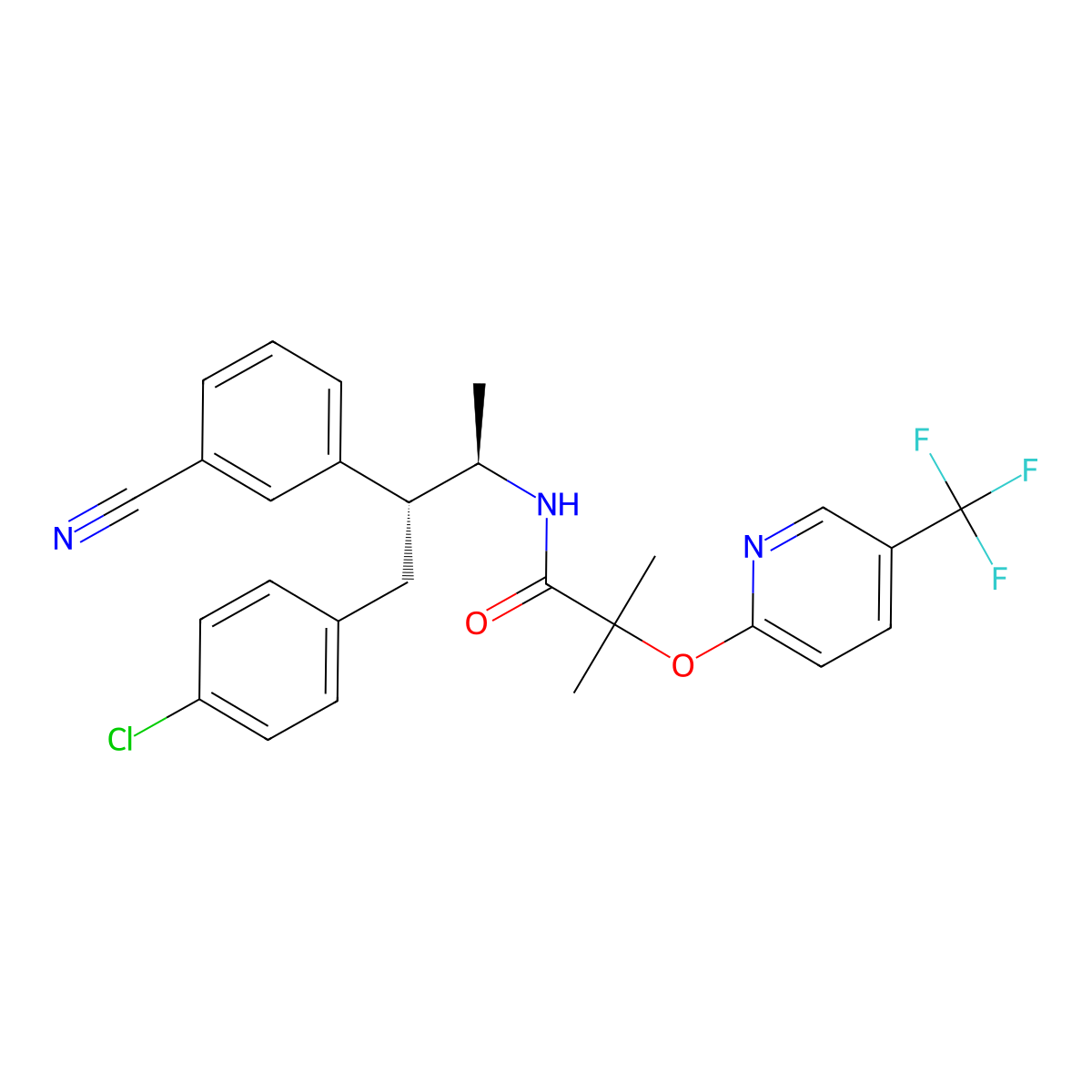 Taranabant ((1R,2R)stereoisomer) molecular structure, CAS 701977-08-4