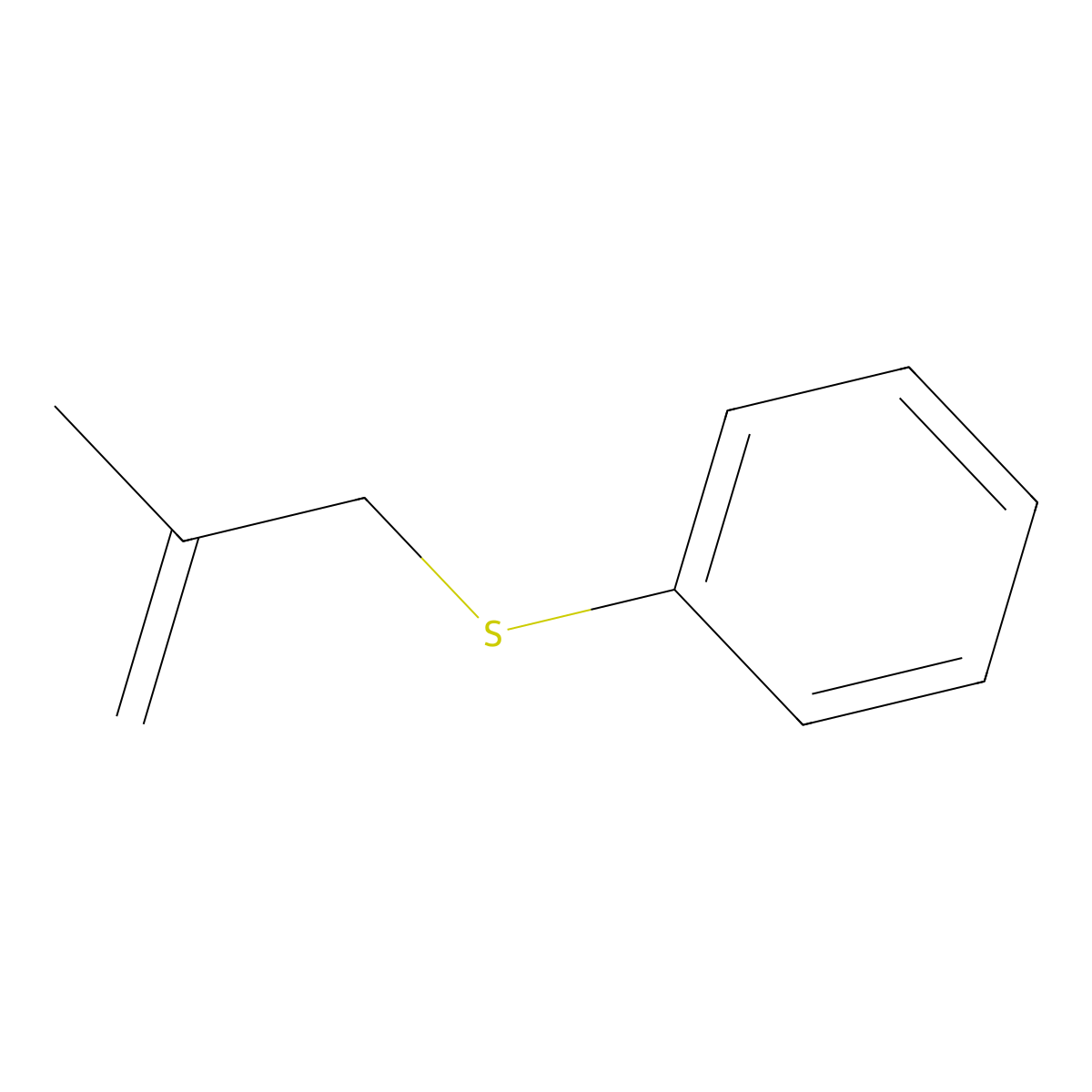 [(2-Methylprop-2-en-1-yl)sulfanyl]benzene molecular structure, CAS 702-00-1