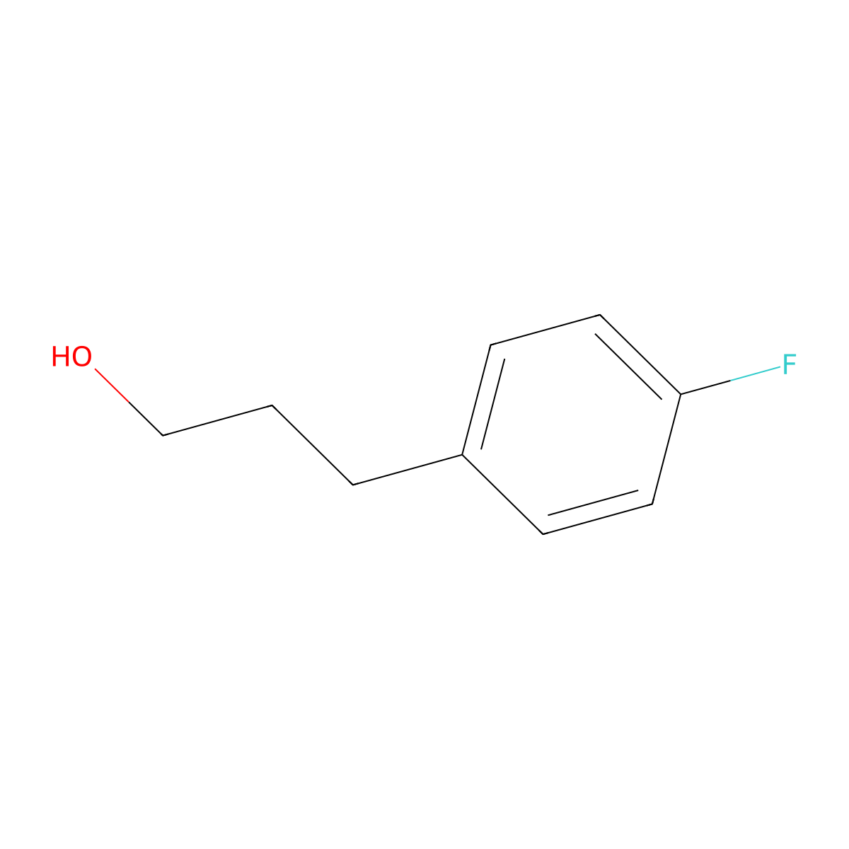 3-(4-Fluorophenyl)propan-1-ol molecular structure, CAS 702-15-8