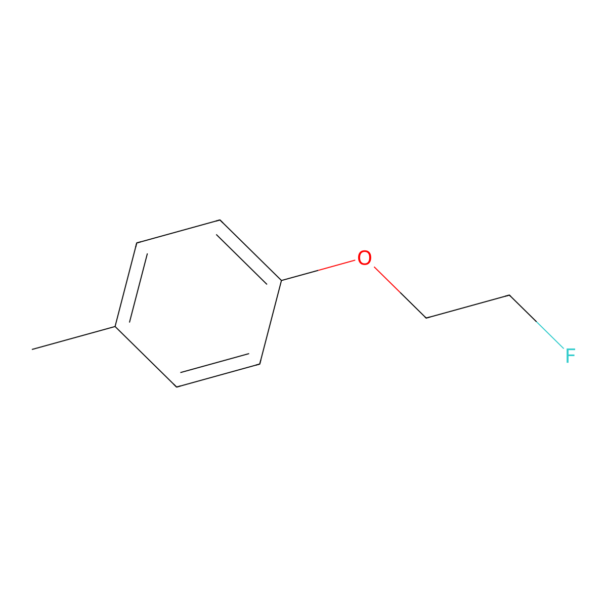 1-(2-Fluoroethoxy)-4-methylbenzene molecular structure, CAS 702-18-1