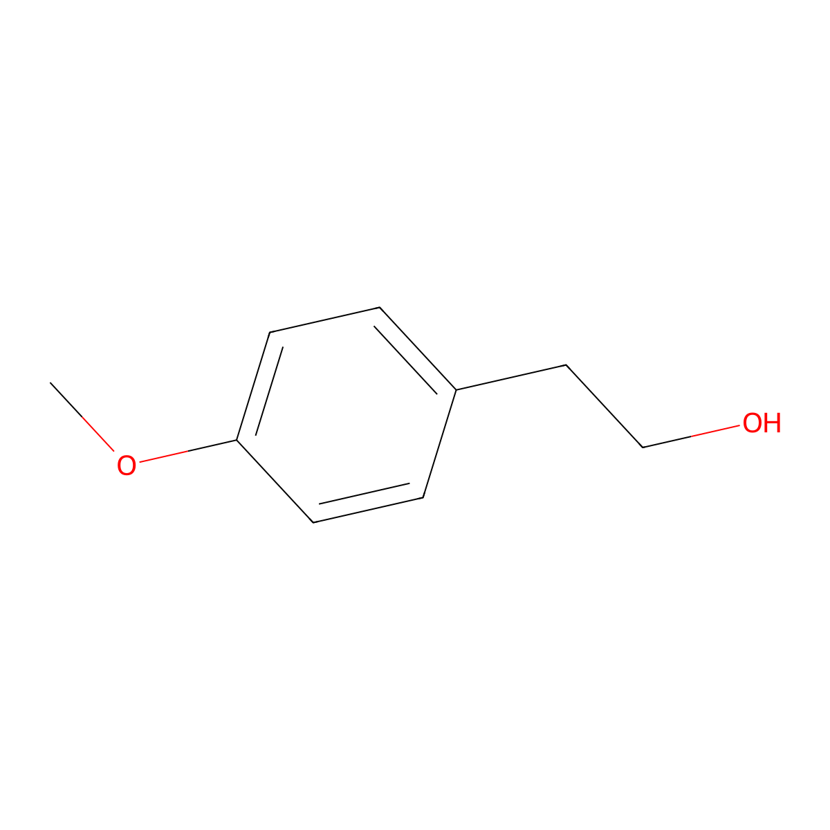 4-Methoxyphenethyl alcohol molecular structure, CAS 702-23-8