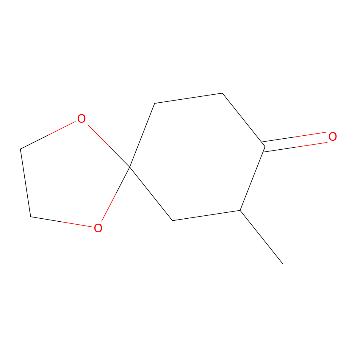 7-Methyl-1,4-dioxaspiro[4.5]decan-8-one molecular structure, CAS 702-69-2