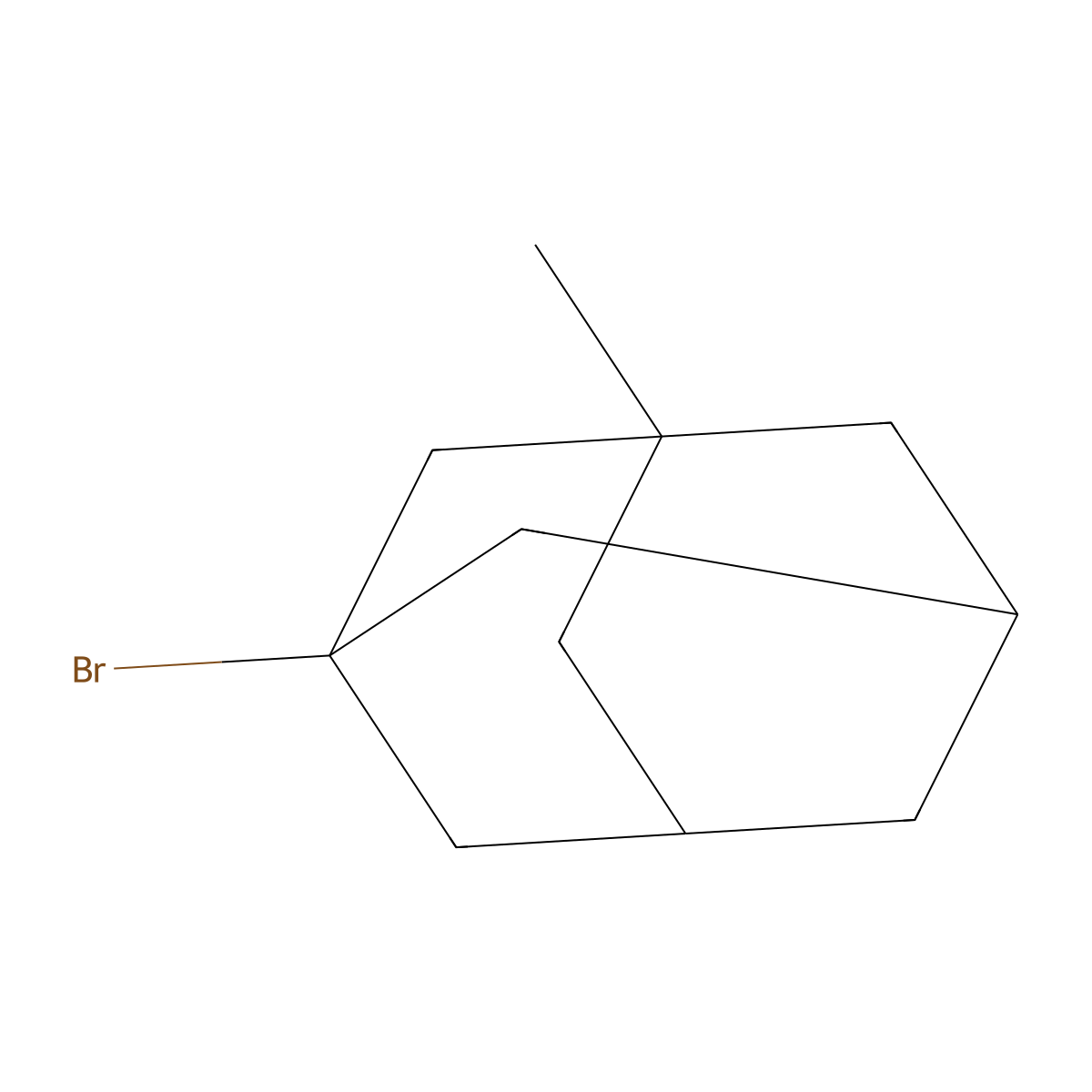 1-Bromo-3-methyladamantane molecular structure, CAS 702-77-2