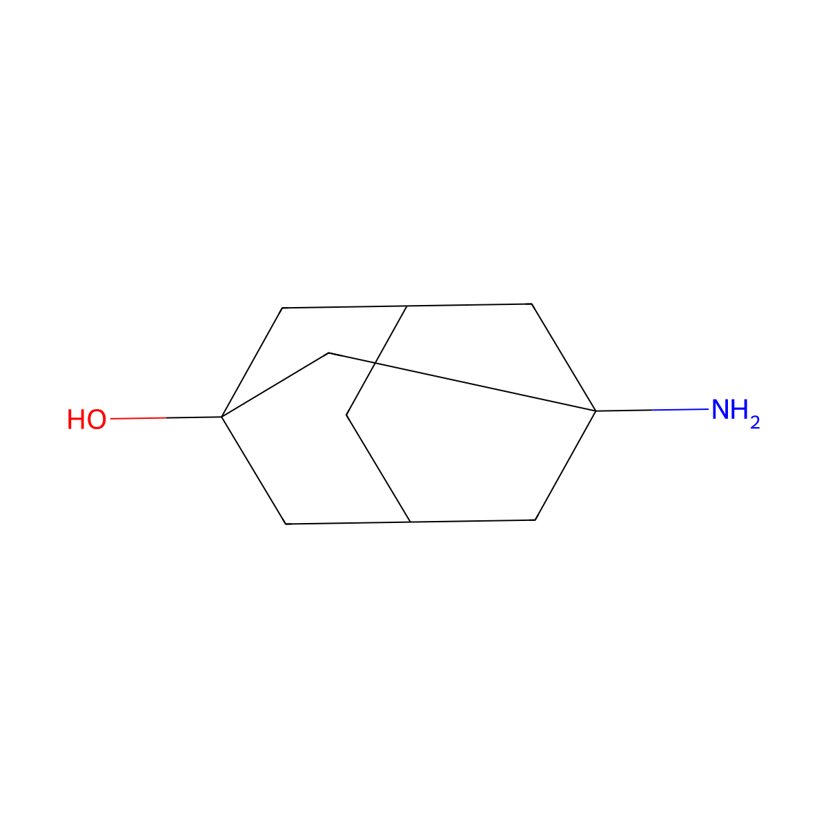 3-Amino-1-adamantanol molecular structure, CAS 702-82-9