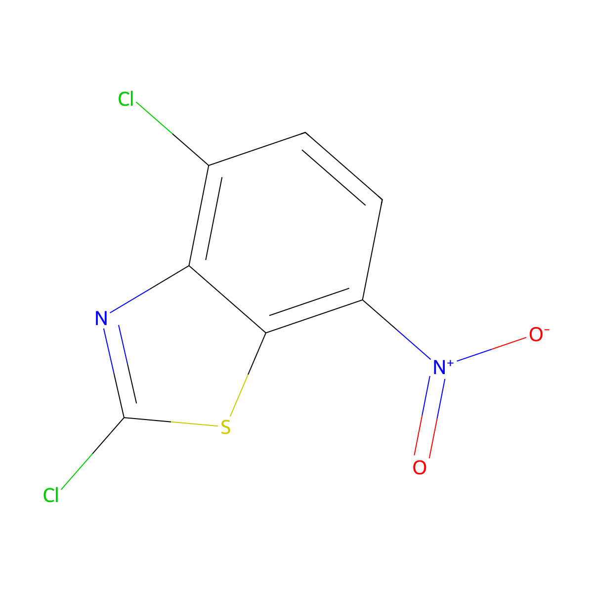 2,4-Dichloro-7-nitrobenzothiazole molecular structure, CAS 70200-91-8