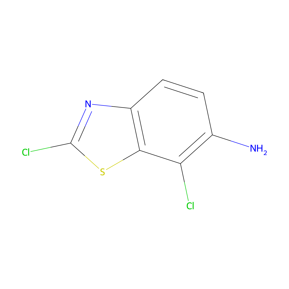 2,7-Dichlorobenzo[d]thiazol-6-amine molecular structure, CAS 70200-94-1