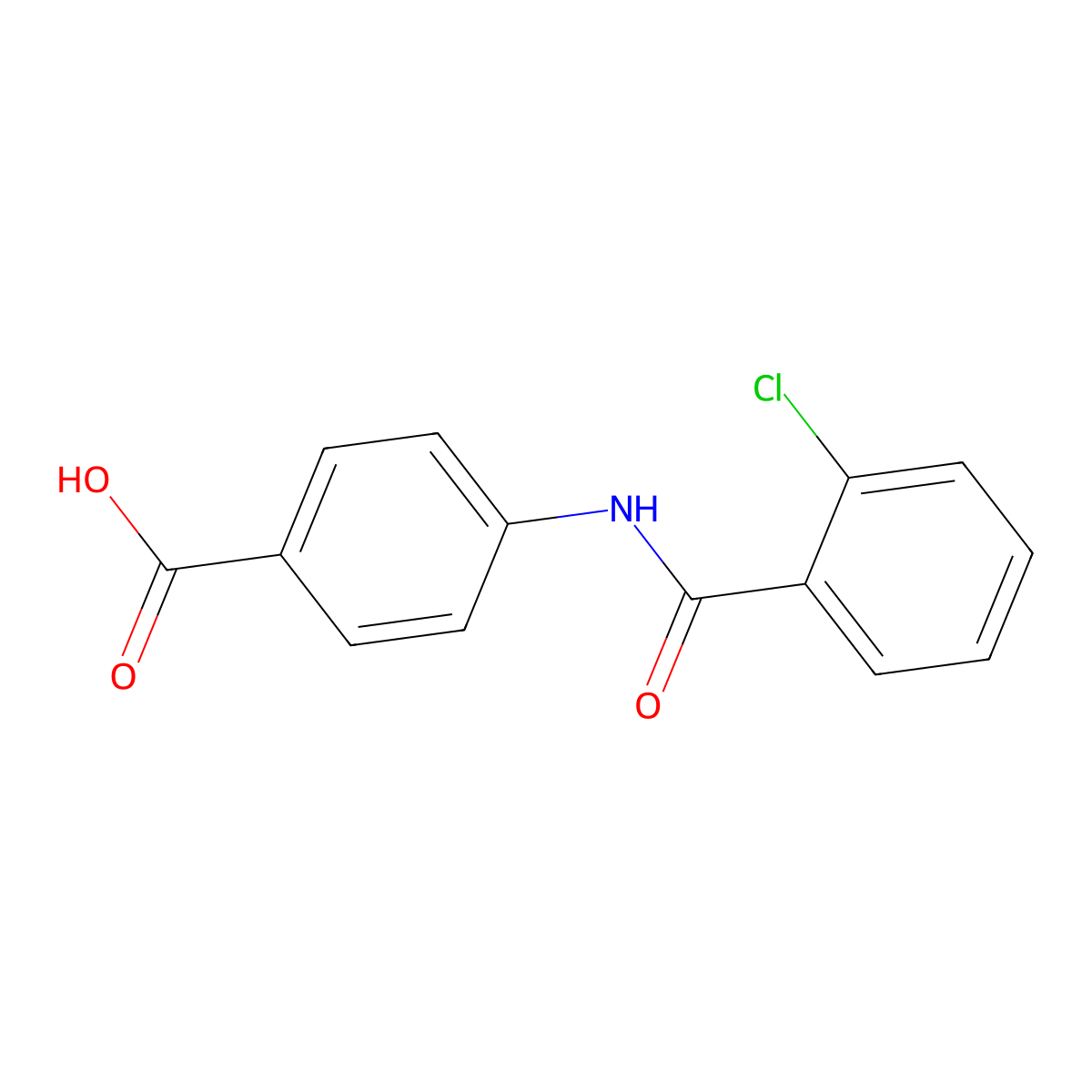 4-(2-Chlorobenzamido)benzoic acid molecular structure, CAS 70204-54-5