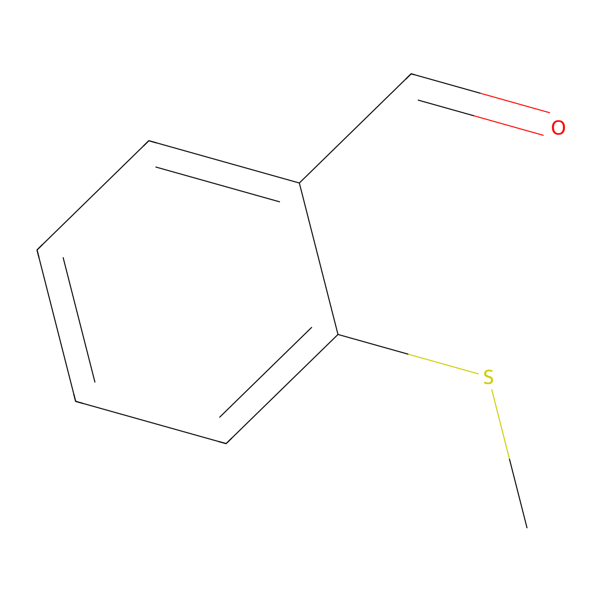 2-(Methylthio)benzaldehyde molecular structure, CAS 7022-45-9