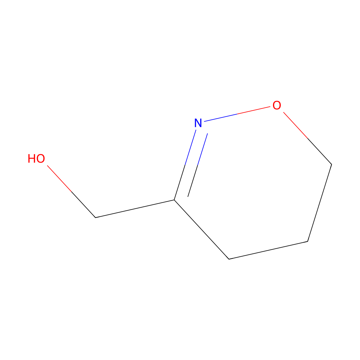 (5,6-dihydro-4H-[1,2]oxazin-3-yl)-methanol molecular structure, CAS 70235-98-2
