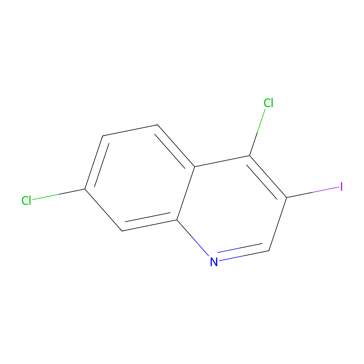 4,7-Dichloro-3-iodoquinoline molecular structure, CAS 70237-22-8