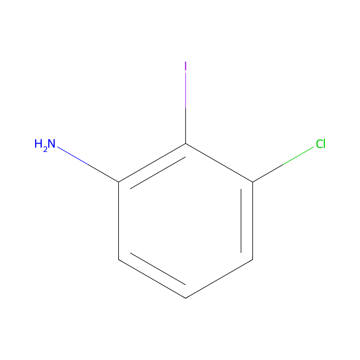 3-Chloro-2-iodoaniline molecular structure, CAS 70237-25-1
