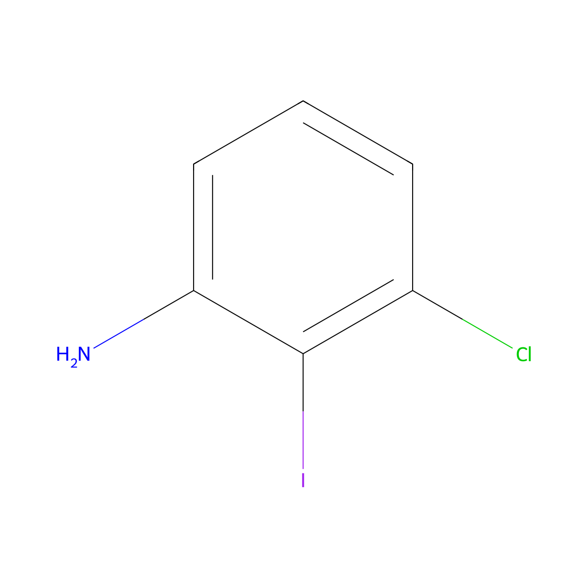 3-Chloro-2-iodoaniline molecular structure, CAS 70237-25-1