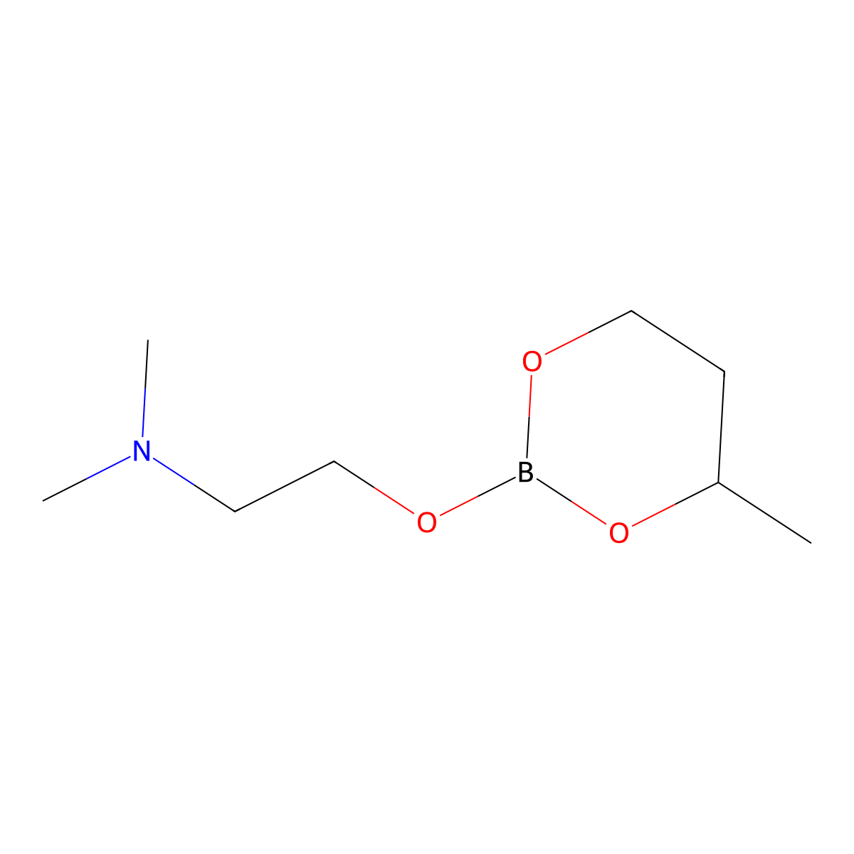 Ethanamine, N,N-dimethyl-2-[(4-methyl-1,3,2-dioxaborinan-2-yl)oxy]- molecular structure, CAS 7024-33-1