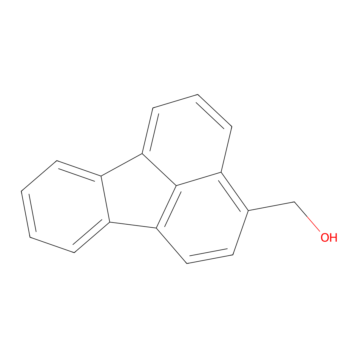 3-Fluoranthenemethanol molecular structure, CAS 70249-46-6