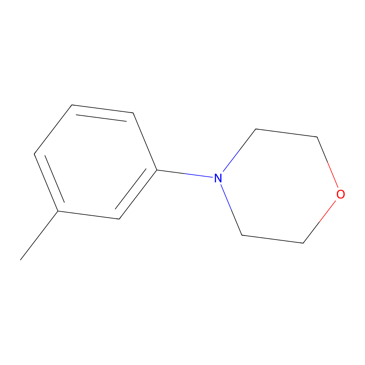 4-m-Tolylmorpholine molecular structure, CAS 7025-91-4