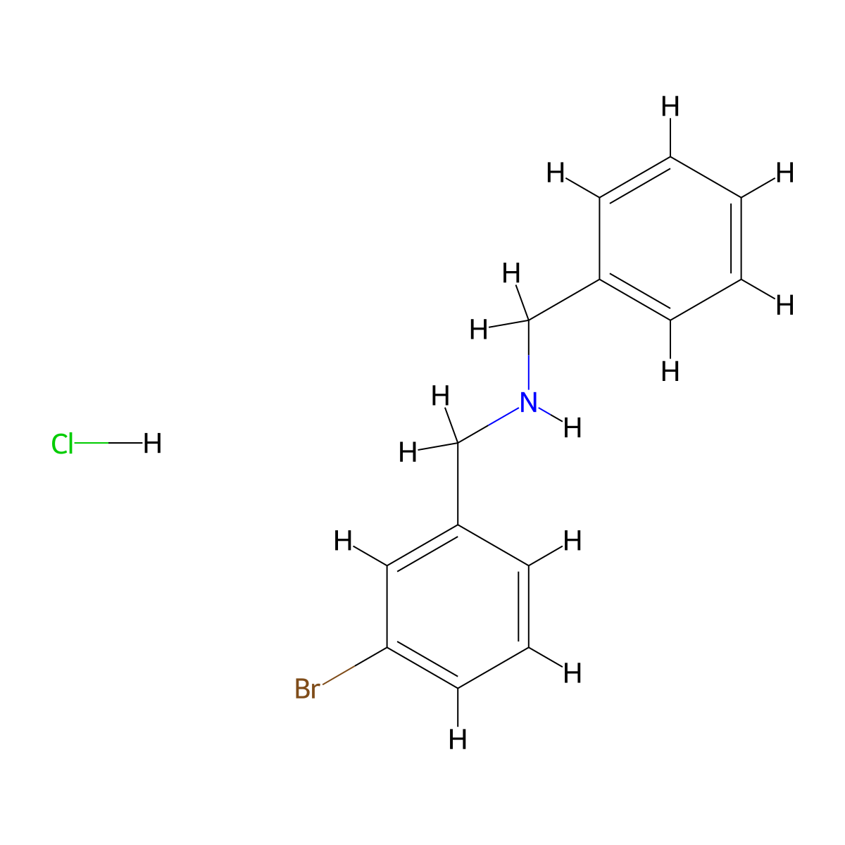 N-Benzyl-1-(3-bromophenyl)methanamine hydrochloride molecular structure, CAS 70251-04-6