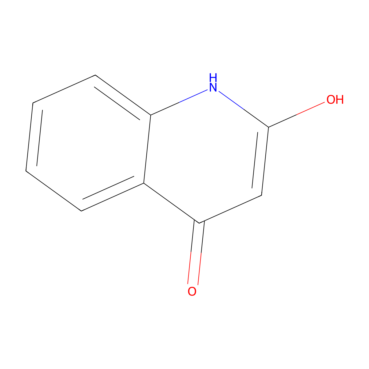 2-hydroxy-1H-quinolin-4-one molecular structure, CAS 70254-44-3
