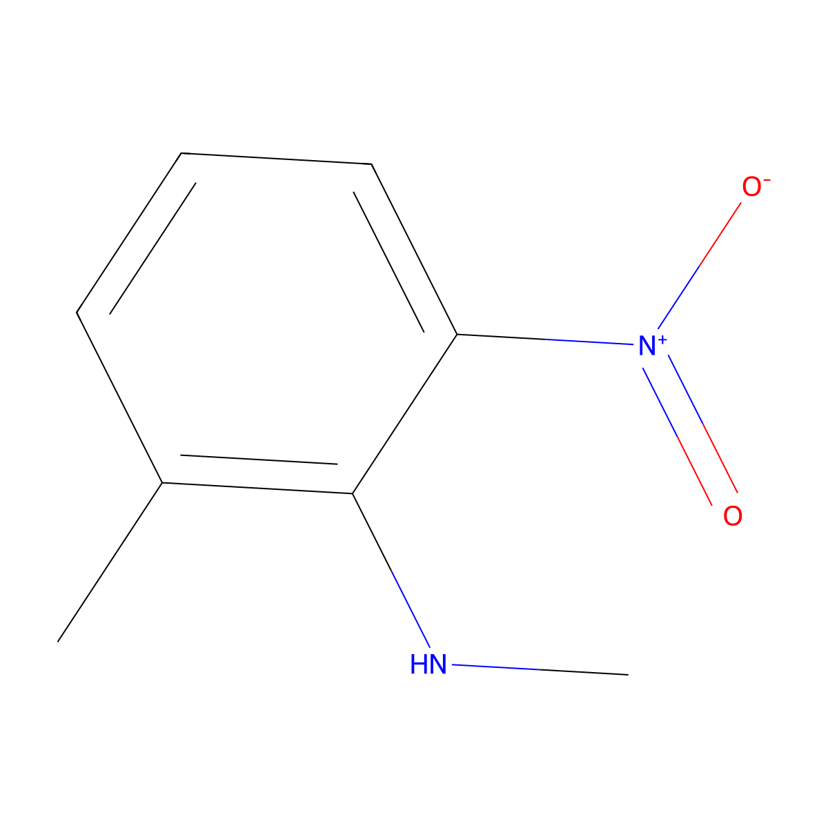 N,2-dimethyl-6-nitroaniline molecular structure, CAS 70254-74-9
