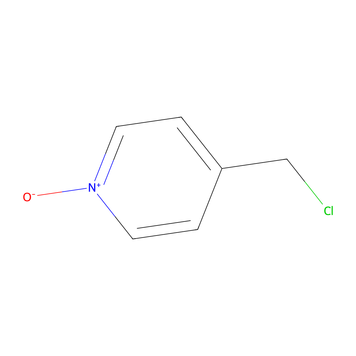 4-(Chloromethyl)pyridine 1-oxide molecular structure, CAS 70258-17-2