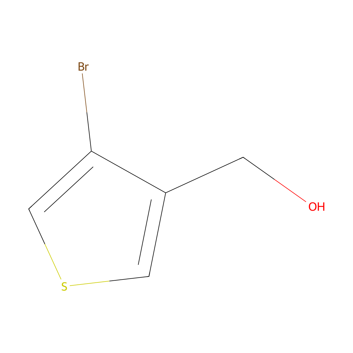 (4-Bromothiophen-3-yl)methanol molecular structure, CAS 70260-05-8