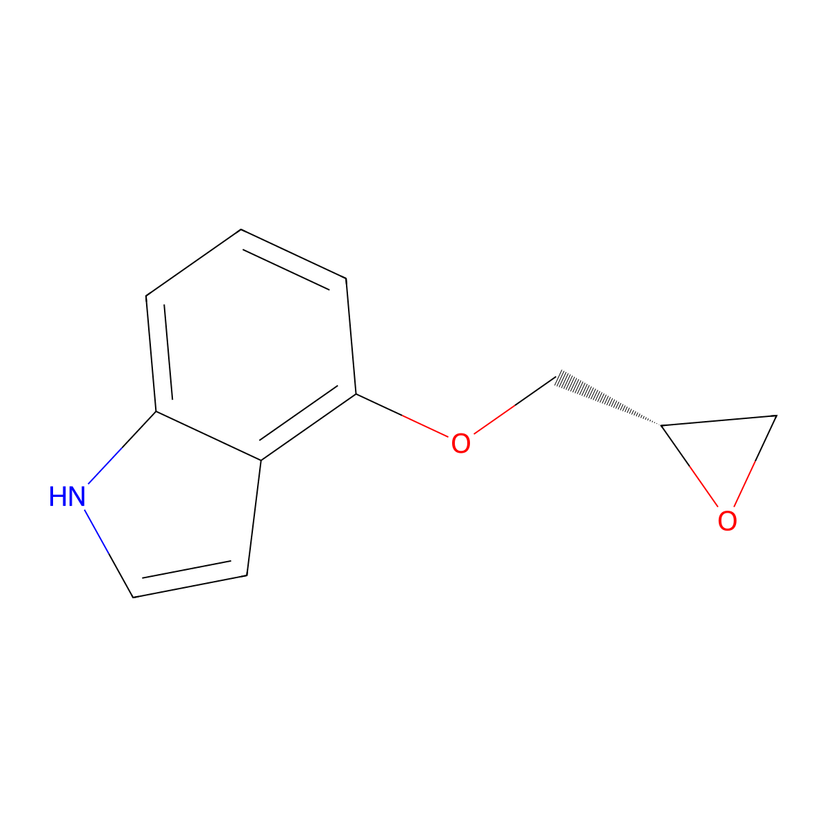 (2s)-Glycidyl indol-4-yl ether molecular structure, CAS 70260-86-5