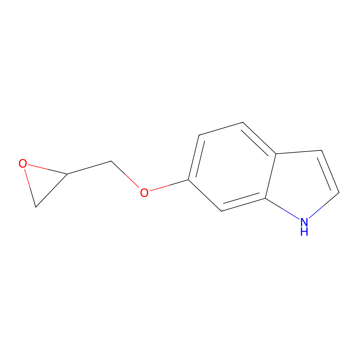 6-(2-Oxiranylmethoxy)-1H-indole molecular structure, CAS 70260-93-4
