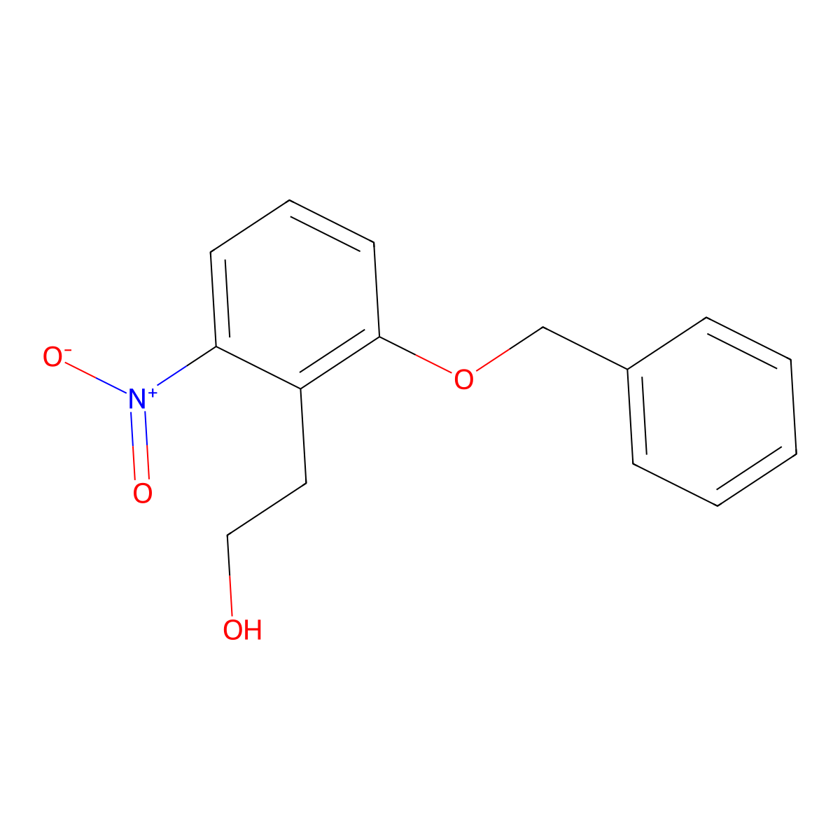 2-(2-(Benzyloxy)-6-nitrophenyl)ethan-1-ol molecular structure, CAS 70261-41-5