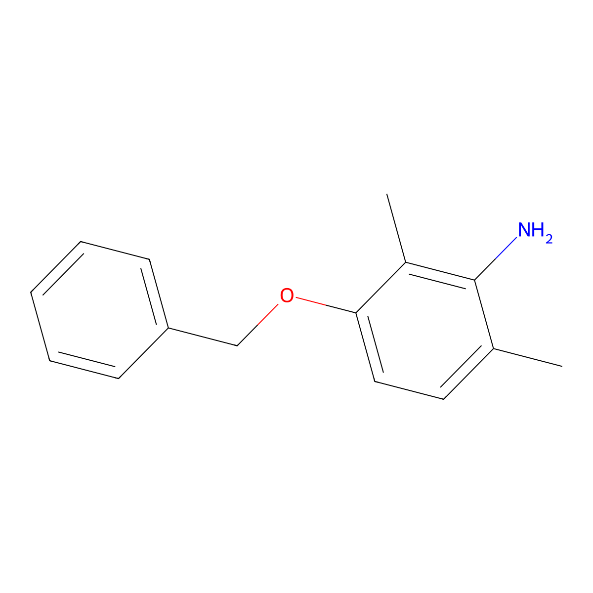 2,6-Dimethyl-3-(phenylmethoxy)-aniline molecular structure, CAS 70261-50-6