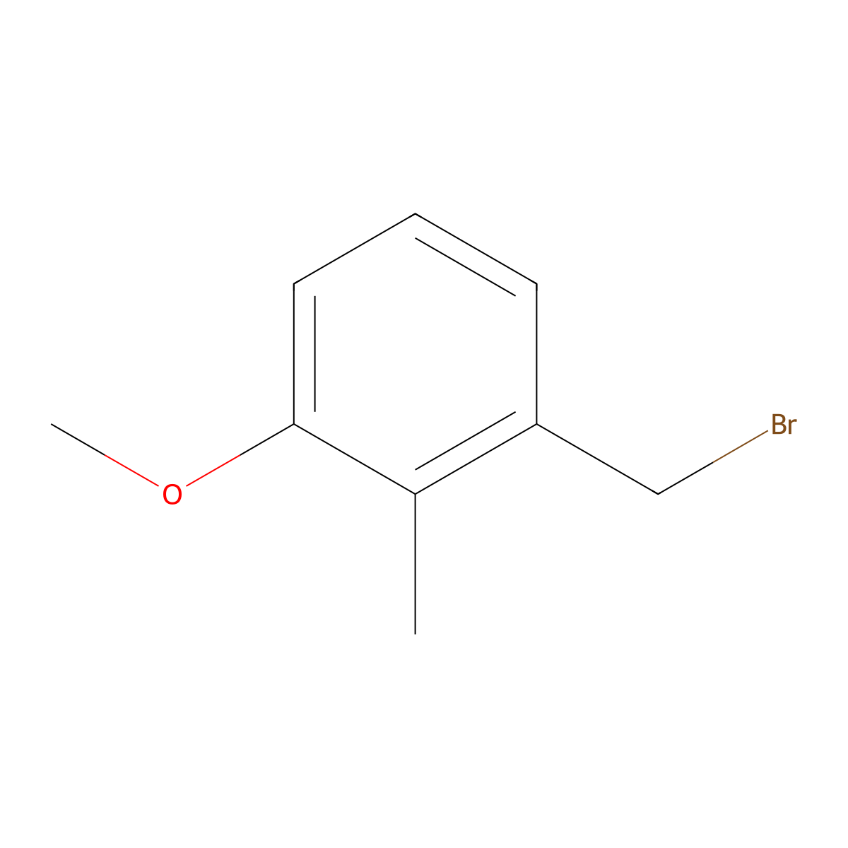 1-(Bromomethyl)-3-methoxy-2-methylbenzene molecular structure, CAS 70264-73-2