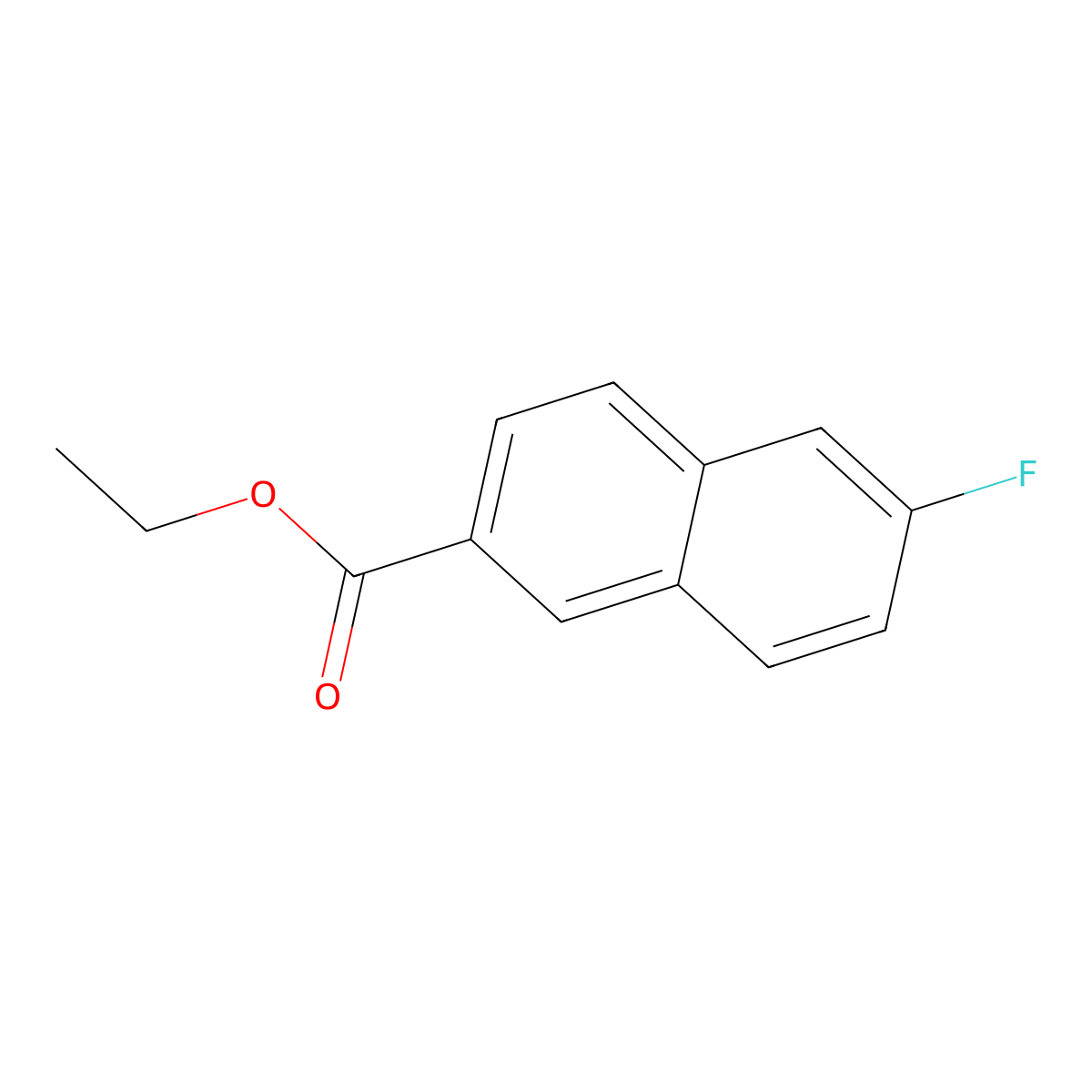 Ethyl 6-fluoro-2-naphthoate molecular structure, CAS 702640-90-2
