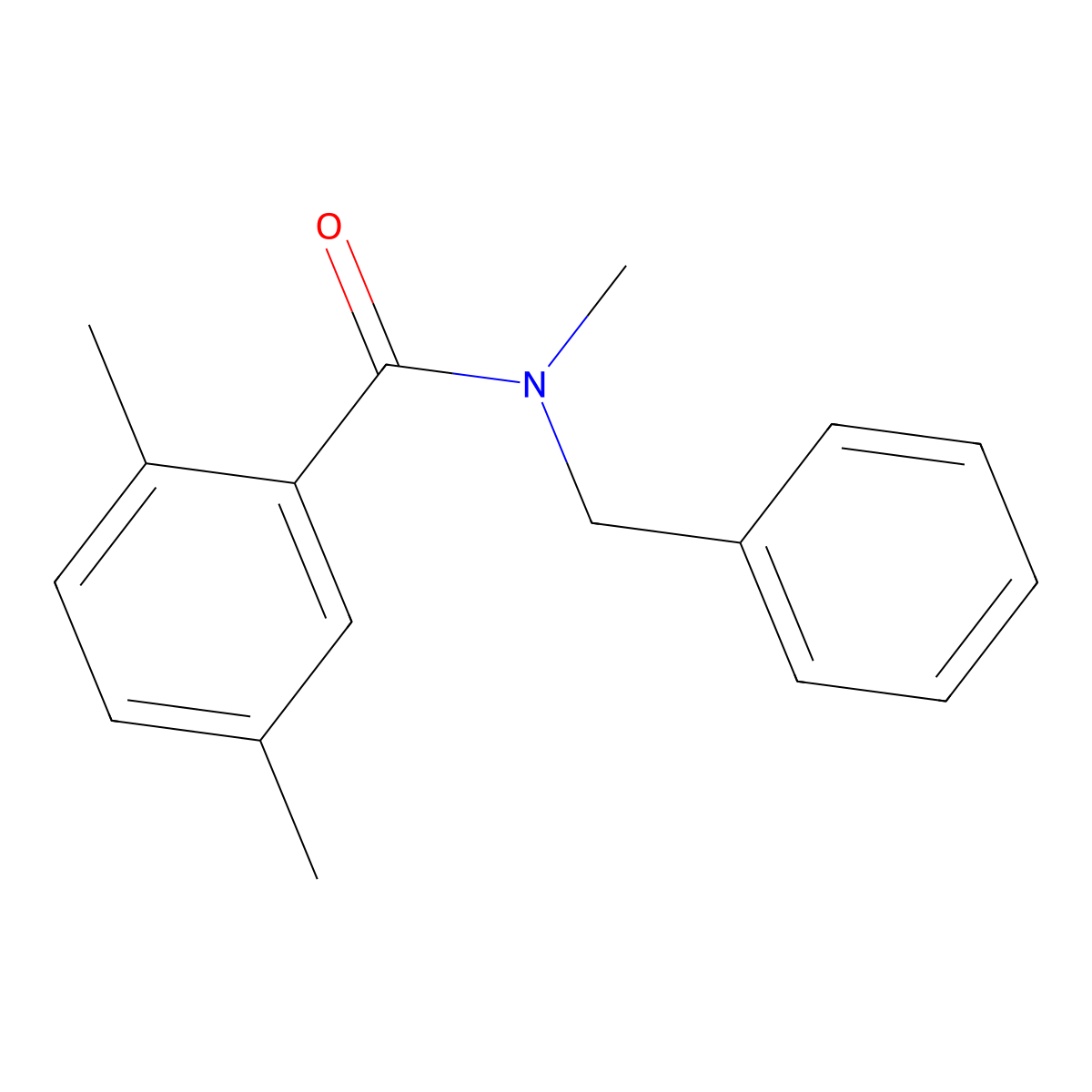 N-benzyl-N,2,5-trimethylbenzamide molecular structure, CAS 702646-48-8
