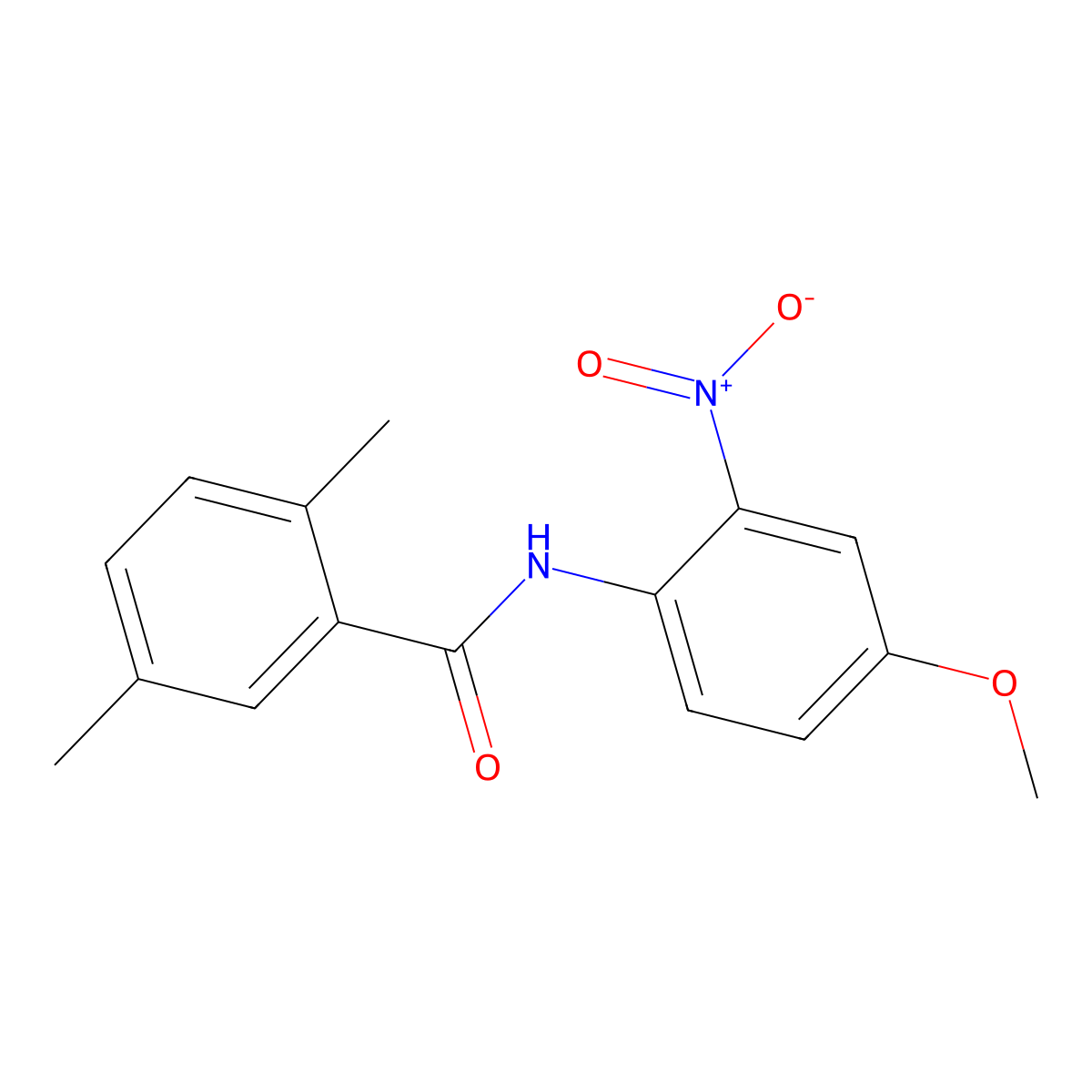 N-(4-methoxy-2-nitrophenyl)-2,5-dimethylbenzamide molecular structure, CAS 702646-67-1