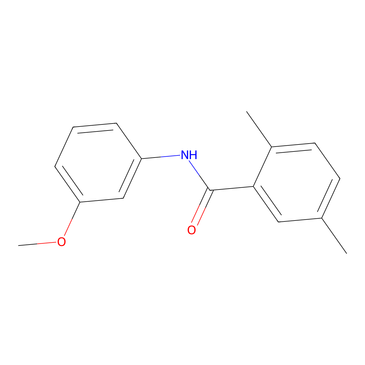 N-(3-methoxyphenyl)-2,5-dimethylbenzamide molecular structure, CAS 702647-05-0