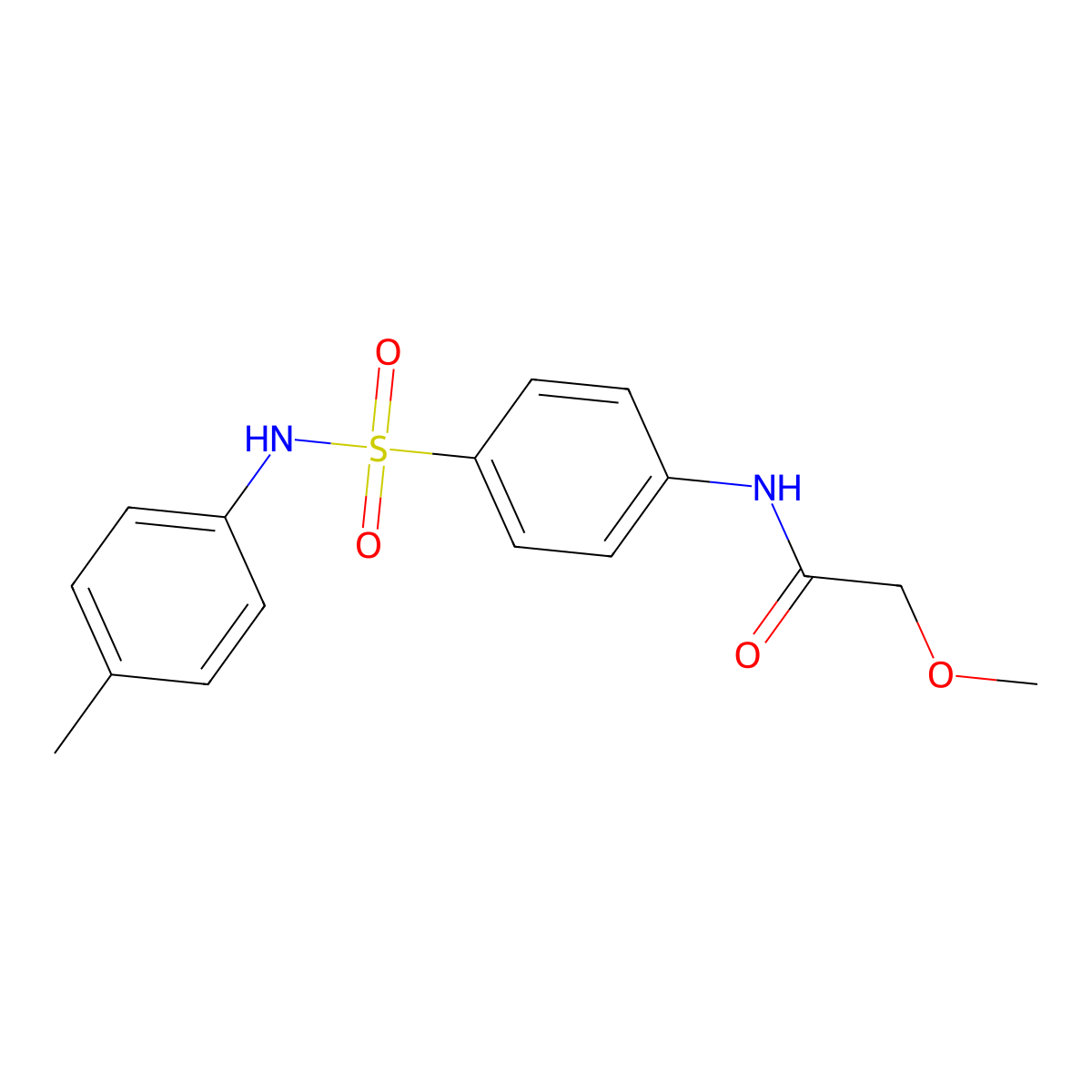 2-methoxy-N-[4-[(4-methylphenyl)sulfamoyl]phenyl]acetamide molecular structure, CAS 702650-11-1